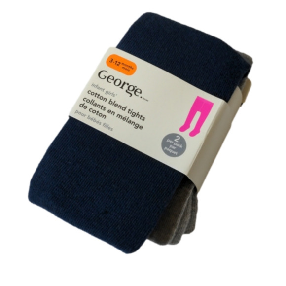 New George 2-Pack Infant Tights - Picture 1 of 5